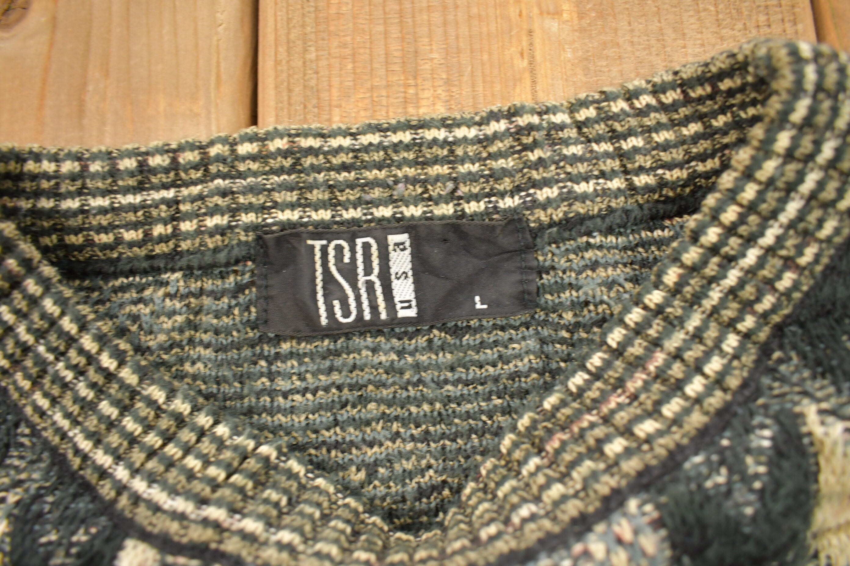 Vintage 1990s TSA USA Knitted Crewneck Sweater  Vintage 90s Crewneck  All Over Pattern  Colorful Sweatshirt  Abstract Pattern