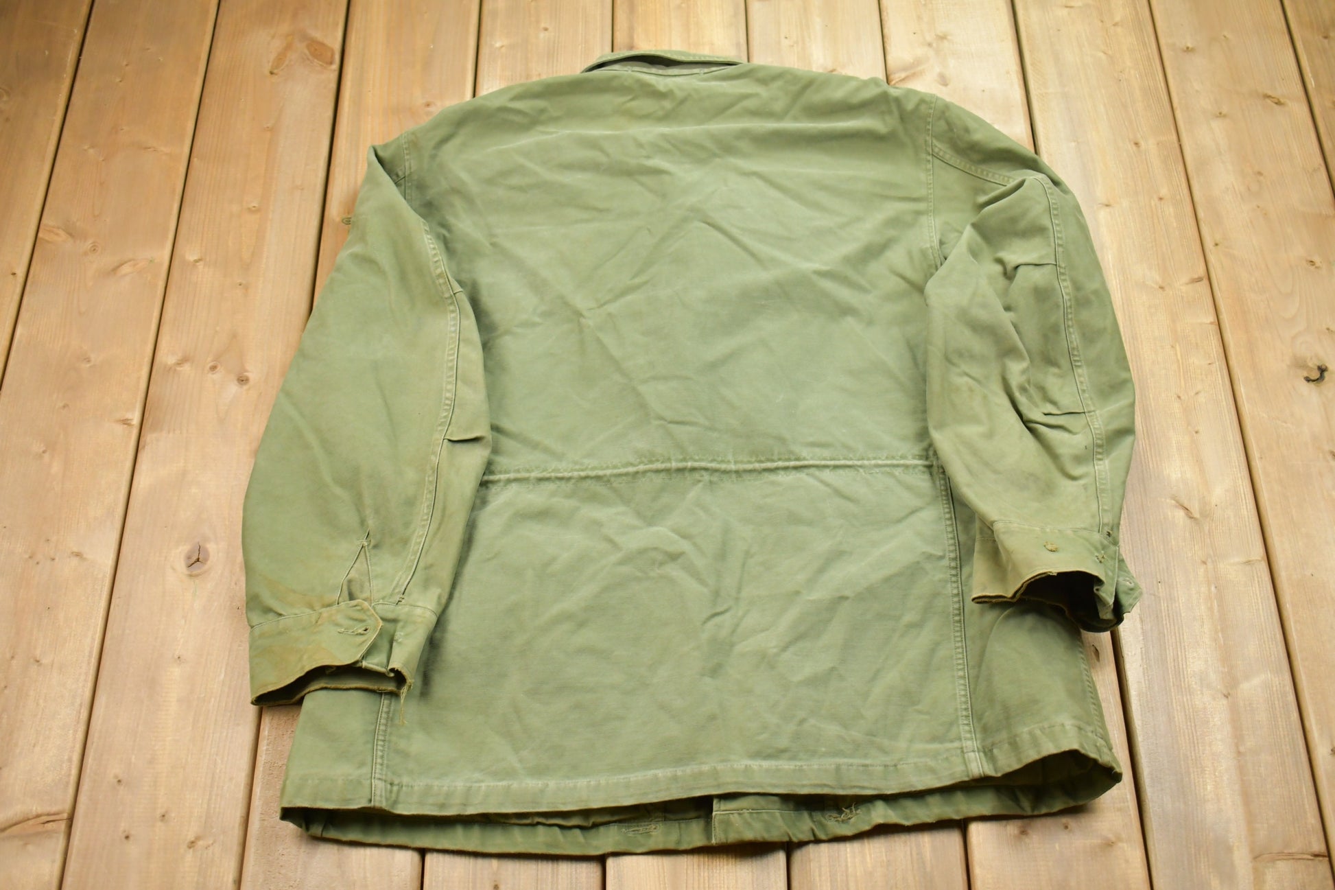 Vintage 1980s Military Army Field Jacket / Button Up Jacket / Army Green / Vintage Army / Streetwear Fashion / Army Jacket