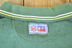 Vintage 1990s Nike Green Bay Packers NFL Graphic Polo Style Quarter Button Shirt