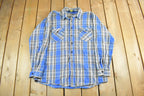 Vintage 1990s OshKosh B'Gosh Plaid Flannel Button Up Shirt Men's XL