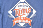Vintage 1987 Screen Stars Best Minnesota Twins World Champs MLB T-Shirt Men's S