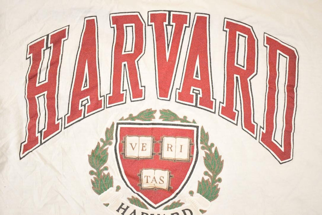 Vintage 1990s Harvard Veritas Collegiate T-Shirt Women's XL Cropped
