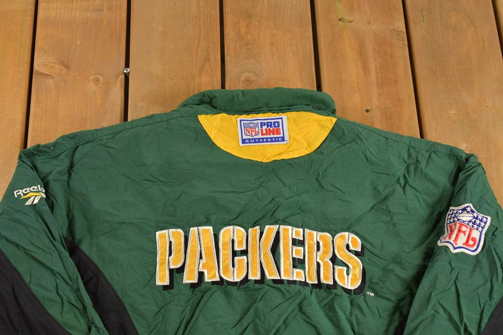 Vintage 1990s Green Bay Packers NFL Wind Breaker Jacket