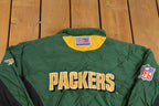 Vintage 1990s Green Bay Packers NFL Wind Breaker Jacket