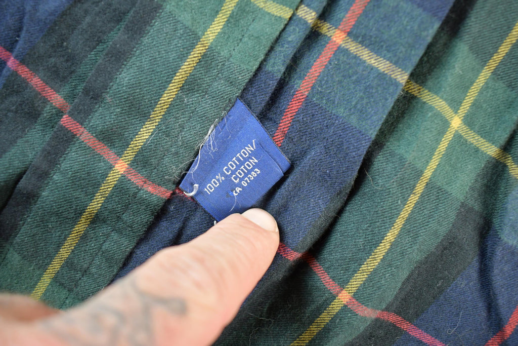 Vintage 1990s Ralph Lauren Plaid Button Up Shirt Men's L