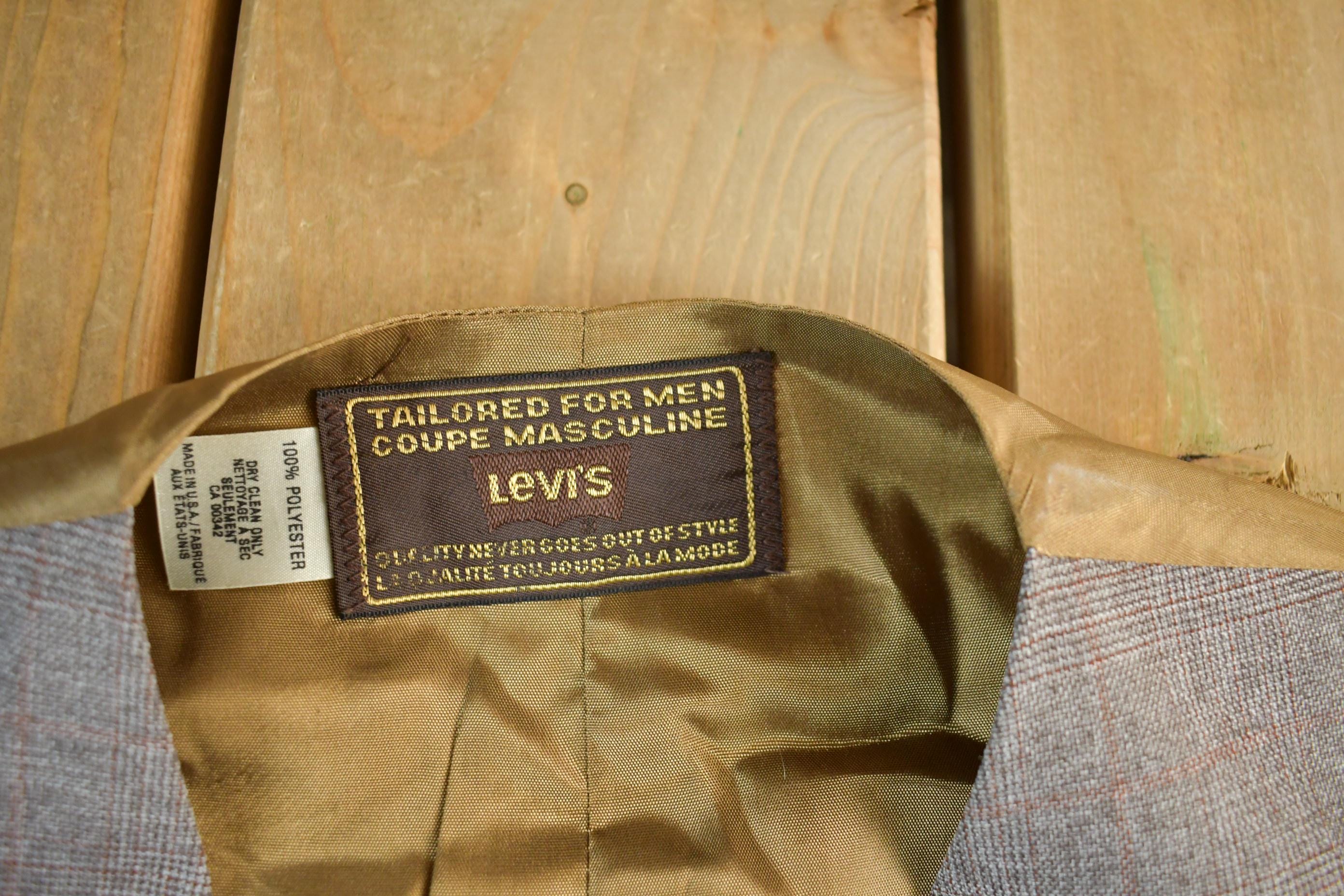 Vintage 1970s Levis Action Suit 3 Piece Suit Men's 42R
