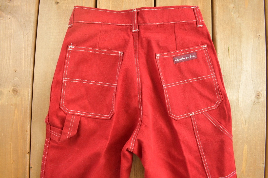 Vintage Chemin De Fer Red Jeans