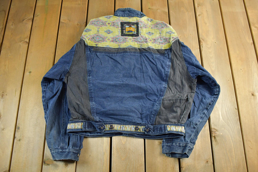 Vintage 1980s 1990s Code Zero Denim Jean Trucker Jacket Women's Medium