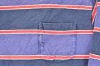 Vintage 1990s Eddie Bauer Striped Grunge Crewneck Sweatshirt Men's L