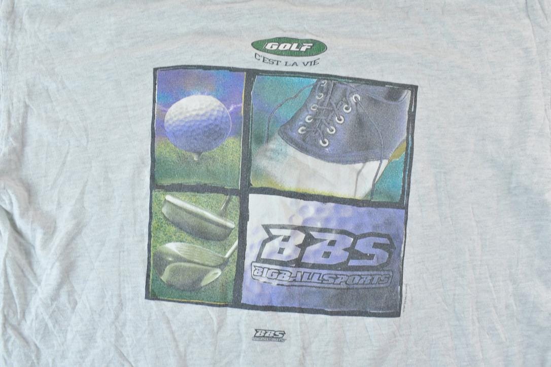 Vintage 1990s Golf BBS Big Ball Sports Souvenir T-Shirt / Vintage Streetwear / Vacation Tee / Travel T Shirt