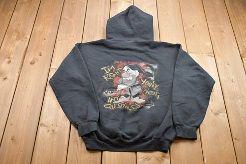 Vintage 1990s Disneyland Resort Grumpi Graphic Hoodie / 90s Hoodie / Vintage Sweater / 90s Disney / Vintage Grumpi Graphic