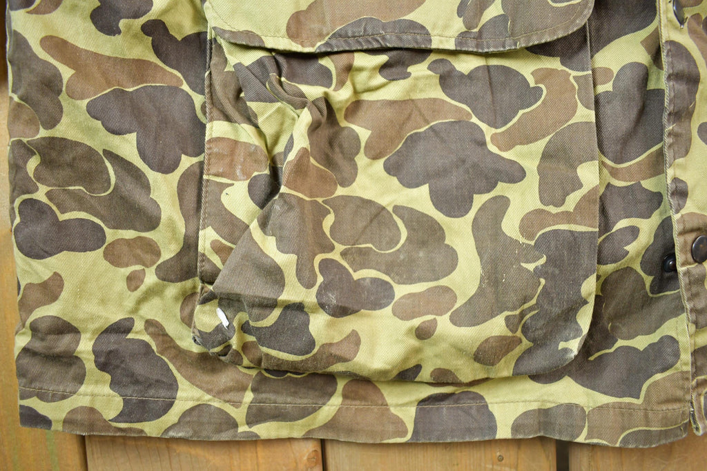 Vintage 1980s Avid Duck Camo Hunting Jacket