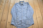 Vintage 1990s Pardner Jean Western Style Snap Button Up Rodeo Shirt