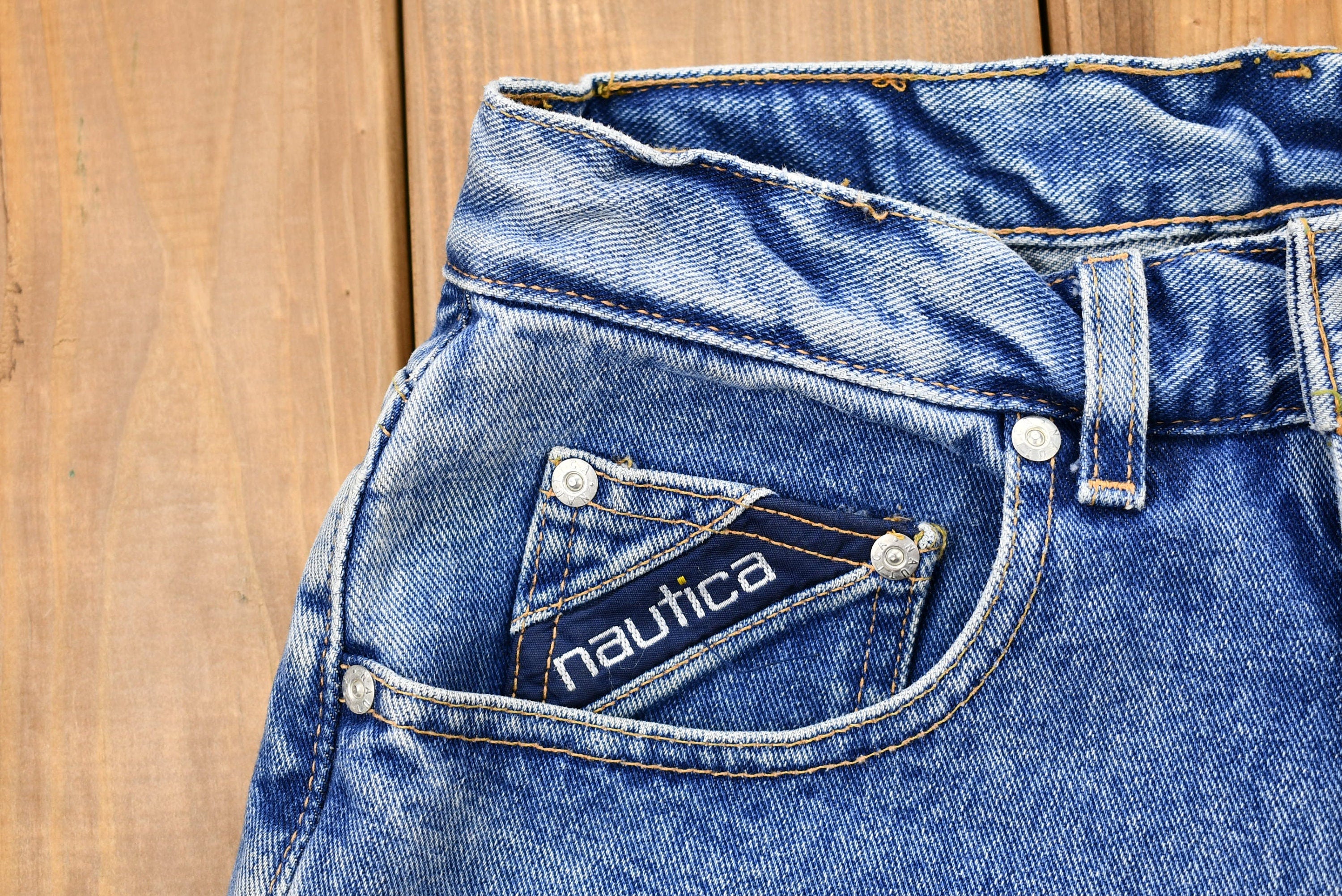 Vintage 1990s Nautica Mid-Wash Relaxed Fit Mom Jeans