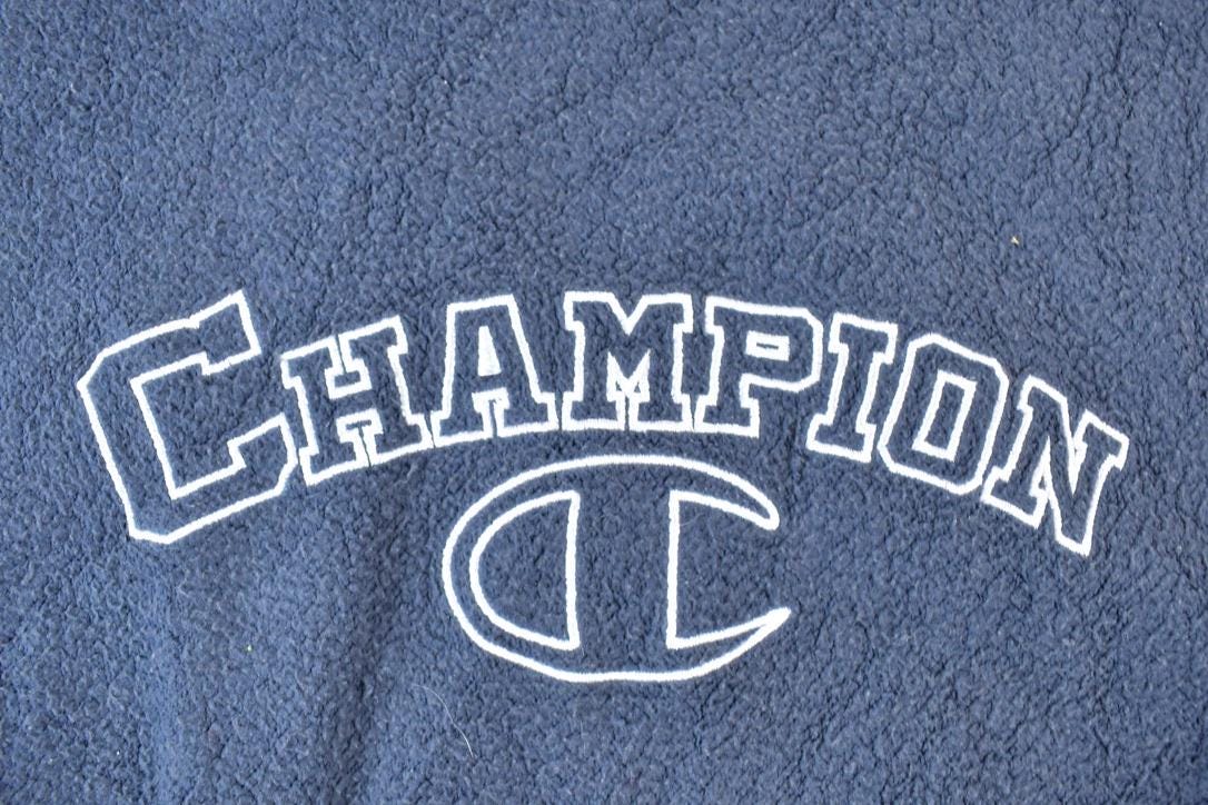 Vintage 1990s Unique Champion Reverse Reverse Weave Crewneck Sweatshirt  Made In USA  Heavy Weight  90s Champion