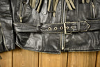 Vintage 1998s Fringed Leather Motorcycle Jacket