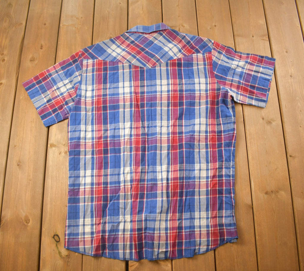 Vintage 1990s Wrangler Western Style Button Up Shirt