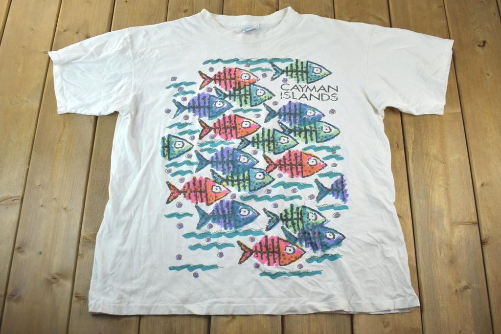 Vintage 1990s Cayman Islands Souvenir T-Shirt