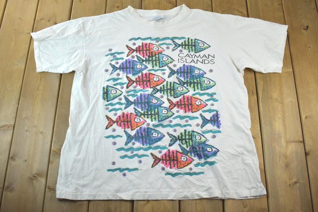 Vintage 1990s Cayman Islands Souvenir T-Shirt