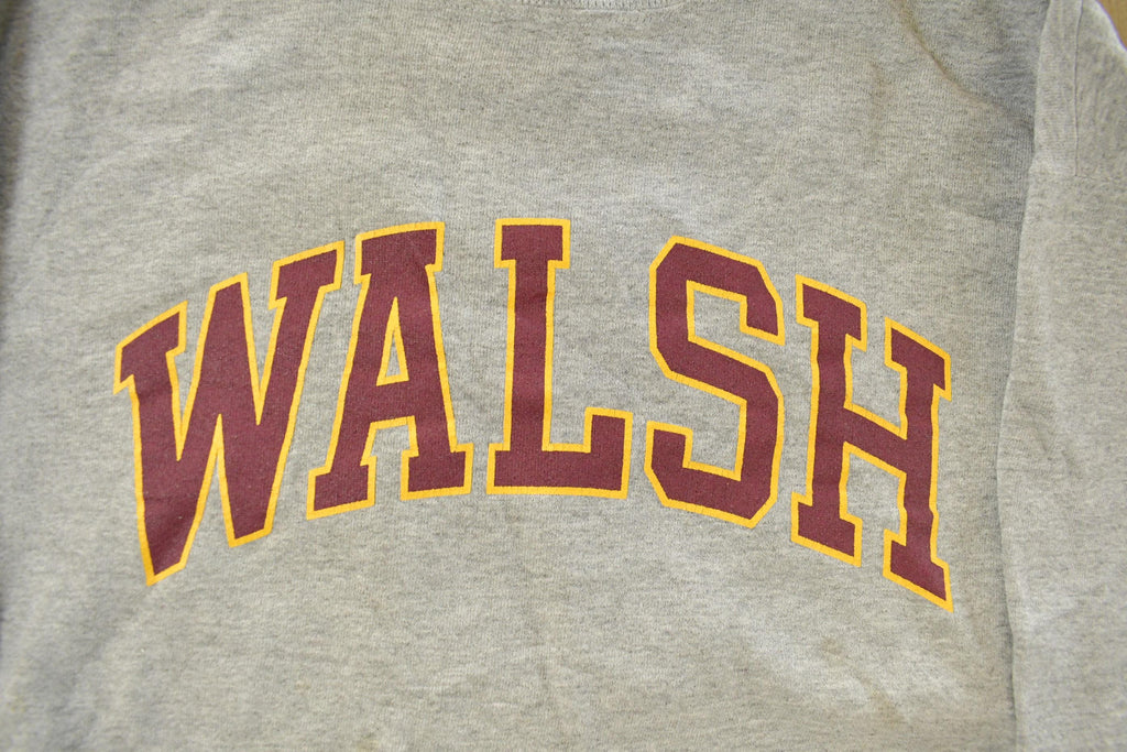 Vintage 1990s Walsh University Collegiate Crewneck Sweatshirt Men's Medium