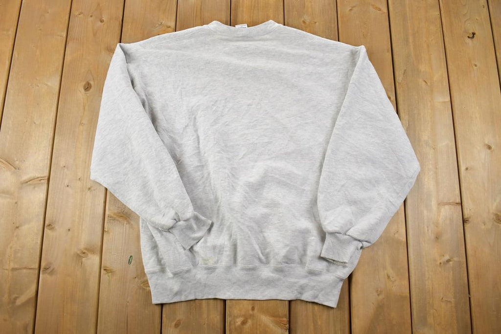 Vintage 1990s Russell Athletics Blank Heather Grey Crewneck Sweatshirt