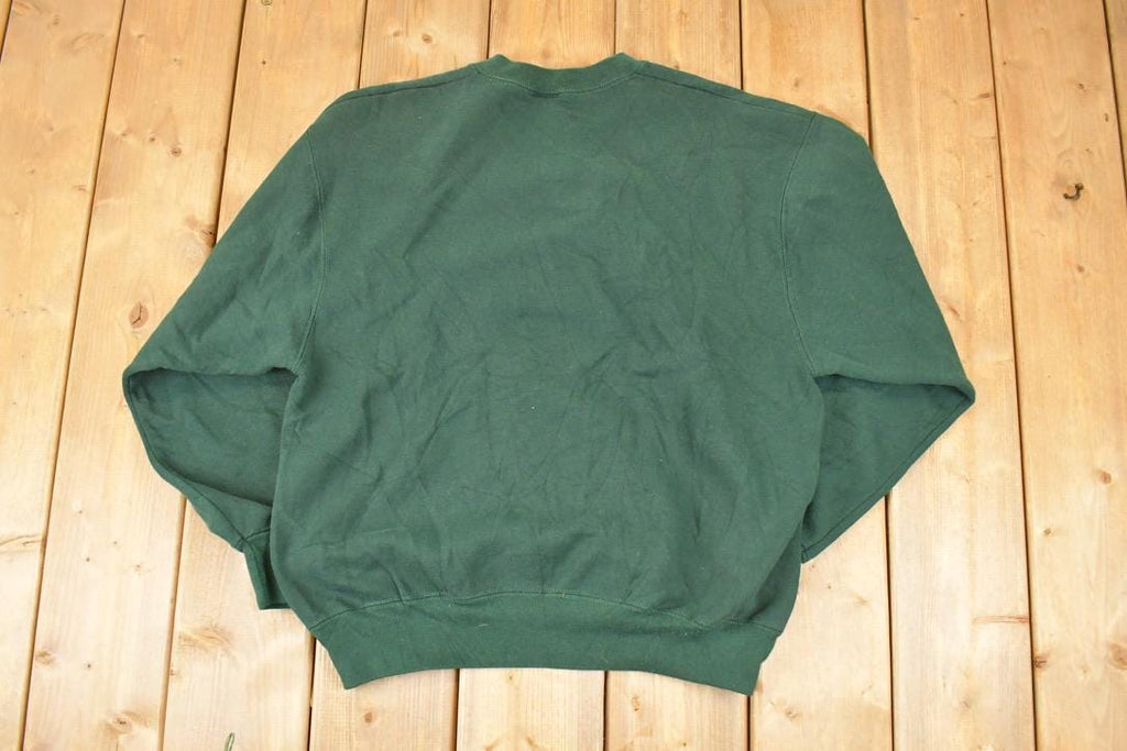 Vintage 1990s St Jude Medical Embroidered University Crewneck Sweater Mens M