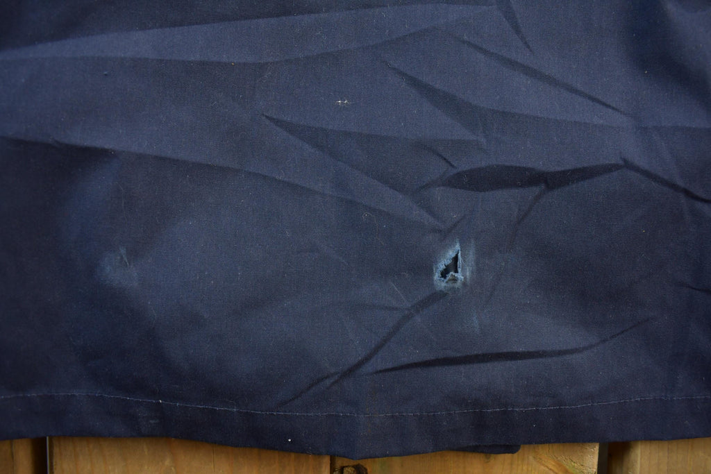 Vintage 1980s United States Air Force Navy Blue Trench Coat