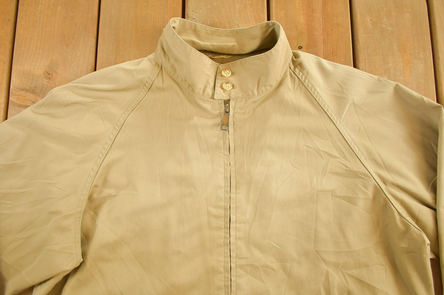 Vintage 1980s LL Bean Harrington Jacket / Workwear / Streetwear / Made In USA / 80s / Lightweight Jacket / Made In USA / Zip Up