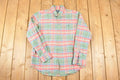 Vintage 1990s Ralph Lauren Plaid Button Up Shirt Men's L