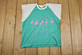 Vintage 1980's Wasaga Beach Mesh Sleeve Cut Off T Shirt