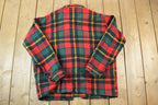 Vintage 1960s Red Plaid True Vintage Light Jacket
