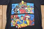 Vintage 1994 Youth Power Rangers X-Men Marvel Comic Book Promo T-Shirt Baby Tee
