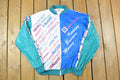 Vintage 1990s Gm Motors All Over Print Fleet Sales Windbreaker Full Zip Jacket