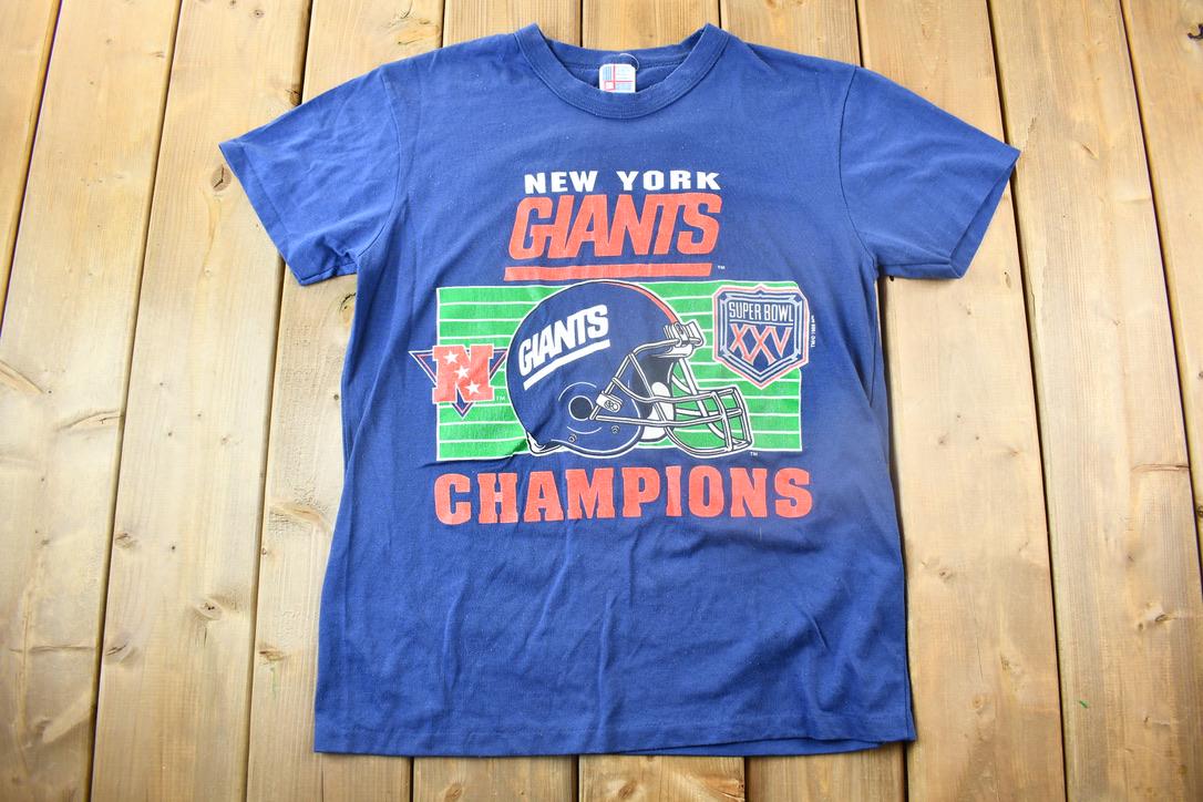 Vintage 1989 New York Giants NFL Super Bowl Champions T-shirt