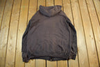 Vintage 1990s Carhartt Sun Faded Distressed Zip Up Hoodie Men's Large Tall