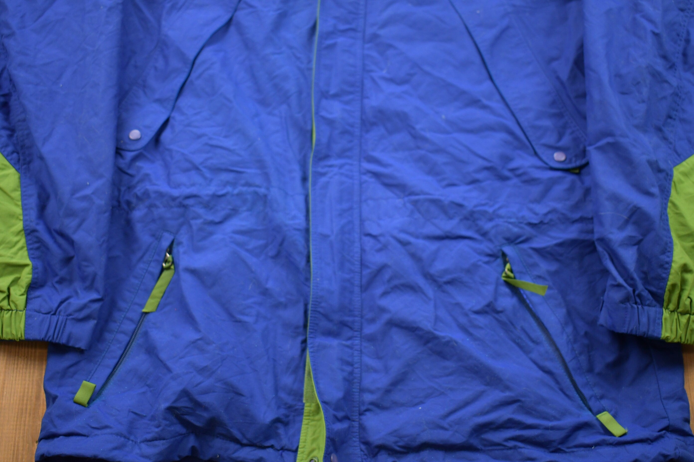 Vintage 1980s Patagonia Full Zip Color Block Windbreaker Jacket