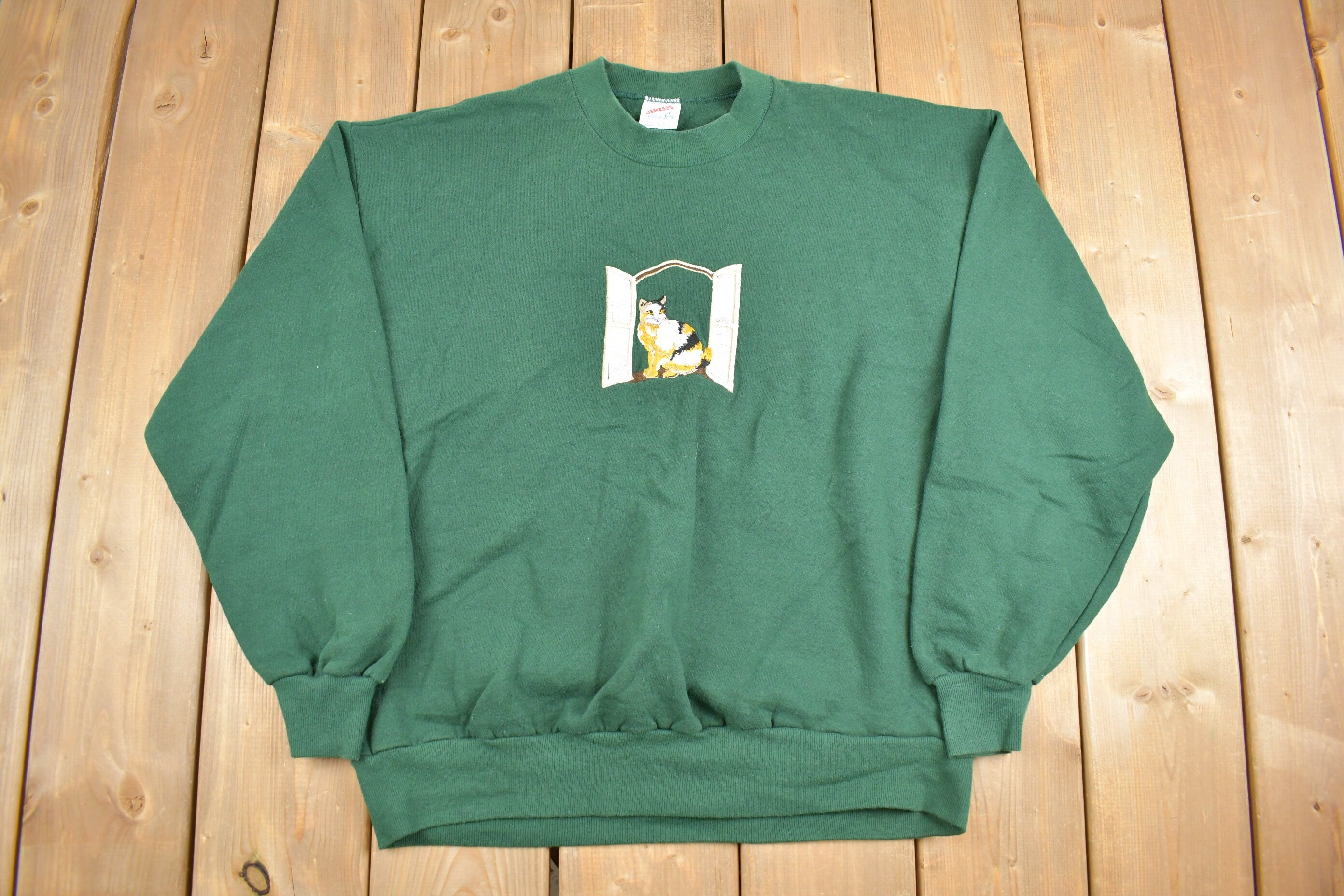 Vintage 1980s Cute Kitten Crewneck