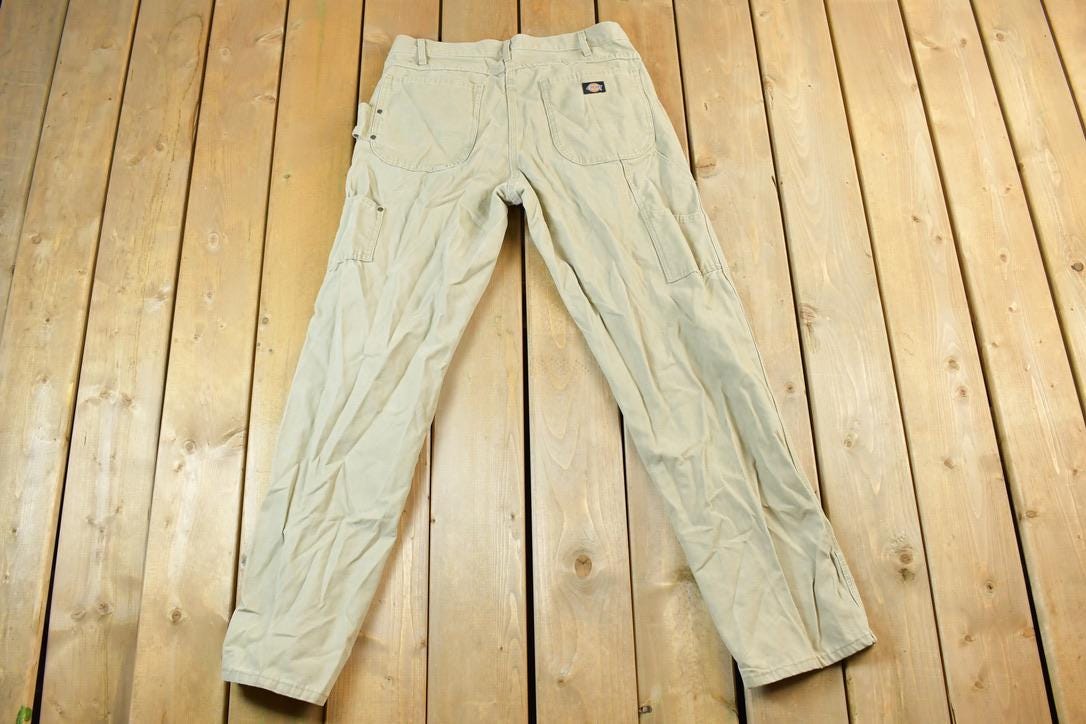 Vintage 1990's Dickies Tan Jeans Size 34x34  Made in USA  American Vintage  Workwear  Streetwear  Vintage Pants