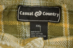 Vintage 1990s Casual Country Plaid Button Up Shirt