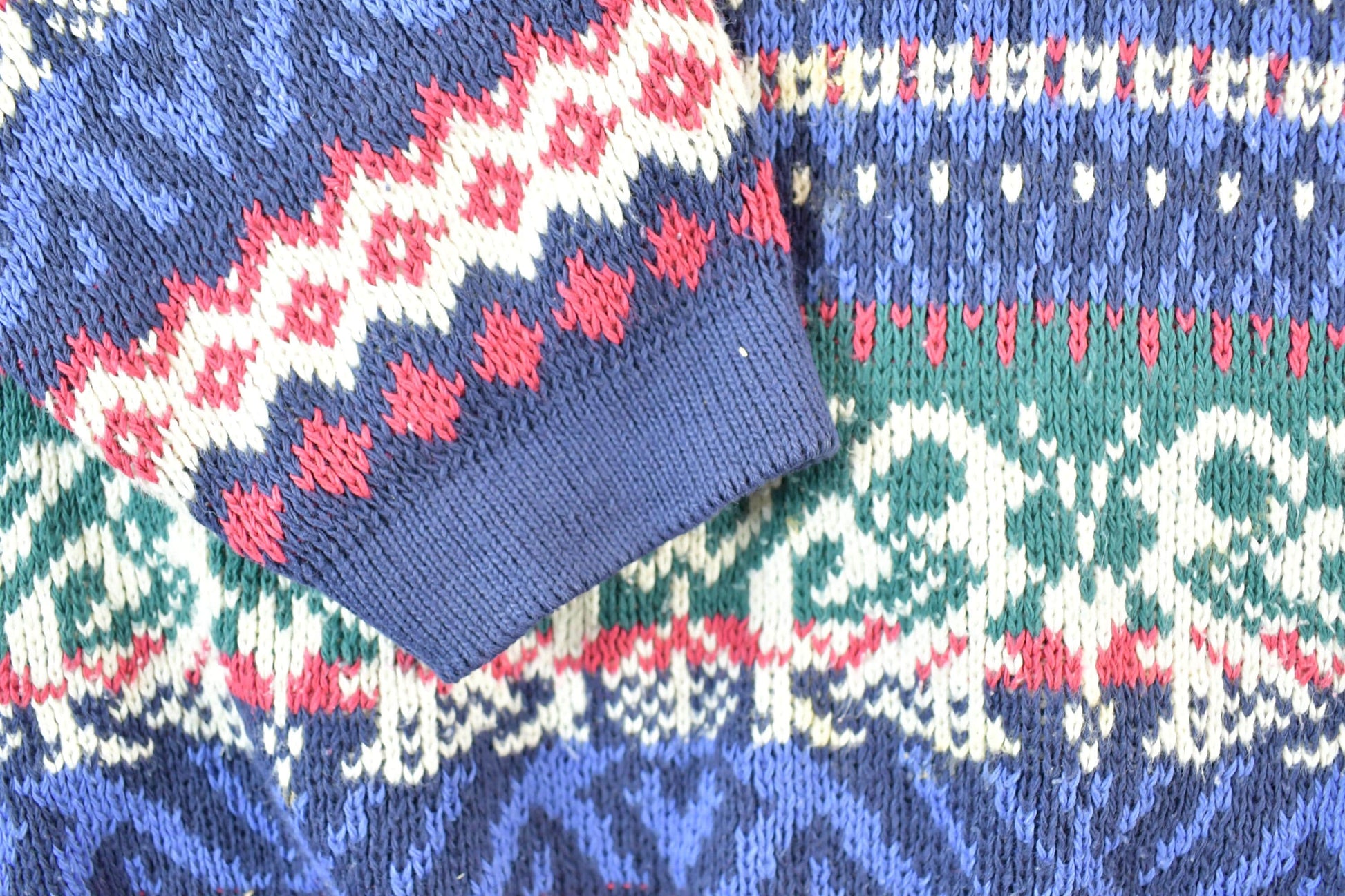 Vintage 1990s Cabin Creek Women's Knit Abstract Pattern Crewneck Sweater Womens XXL