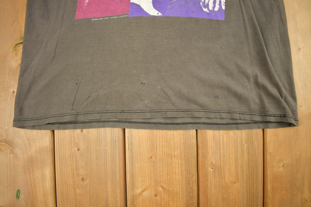 Vintage 1988 Bob Dylan Tour Graphic T-Shirt Band Tee