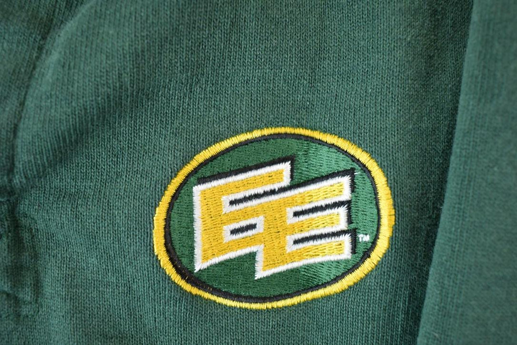 Vintage 1990s Edmonton Elks Collegiate Barbarian Rugby  Embroidered  NCAA Sweatshirt  Sportswear  Americana