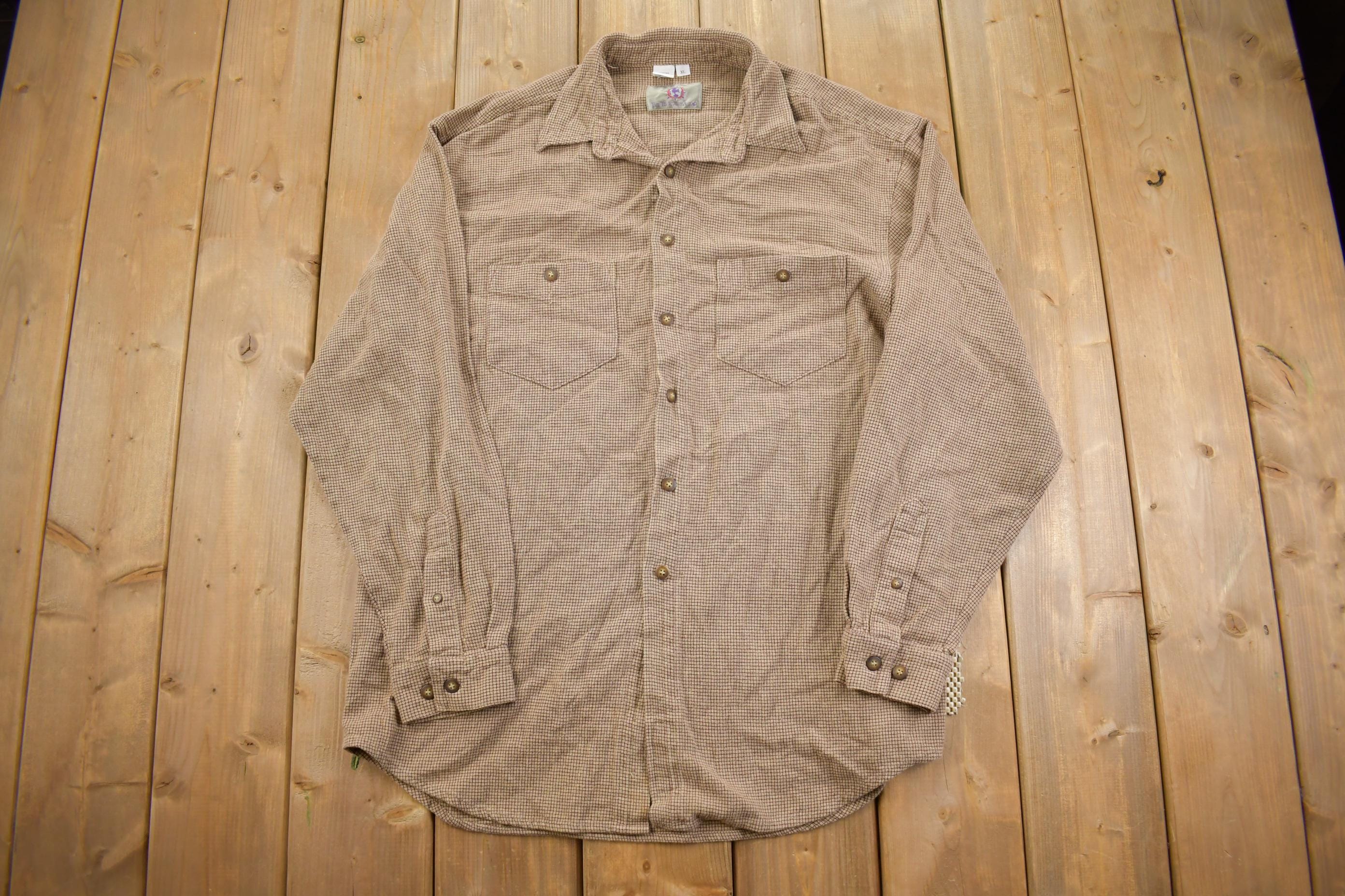 Vintage 1990s The Territory Ahead Plaid Flannel Button Up Shirt - XL