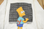 Vintage 1990s Bart Simpson Graphic Crewneck Sweatshirt Men's Medium