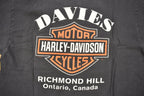 Vintage 1997 Davie's Harley Davidson Richmond Hill Ontario Canada T-Shirt