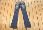 Vintage Deadstock Y2K Miss Me Bedazzled Low Rise Jeans Women's Size 26x31