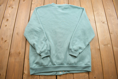 Vintage 1990s Blair Button Up Cardigan Sweater / Vintage Cardigan / Button Up / Patchwork / Embroidered / Cute Spring Clothes / Women's