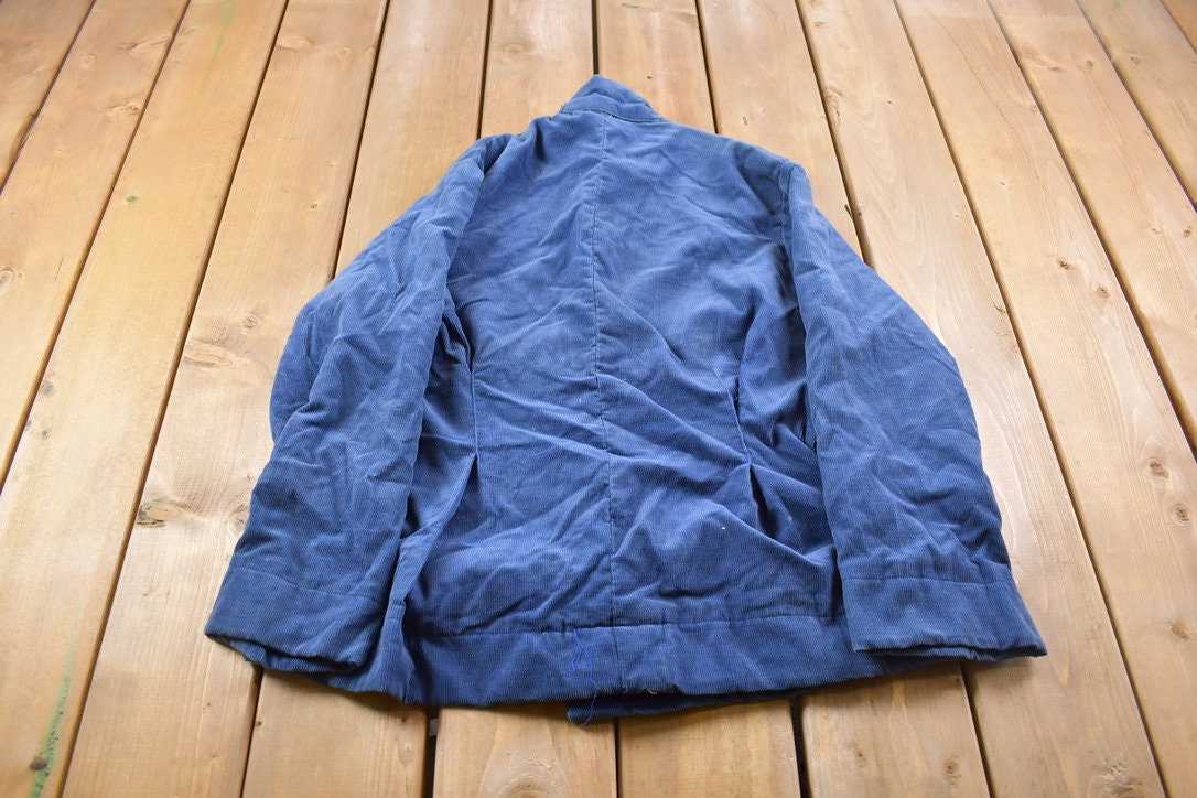 Vintage 1990'S Blue Cordarouy Jacket