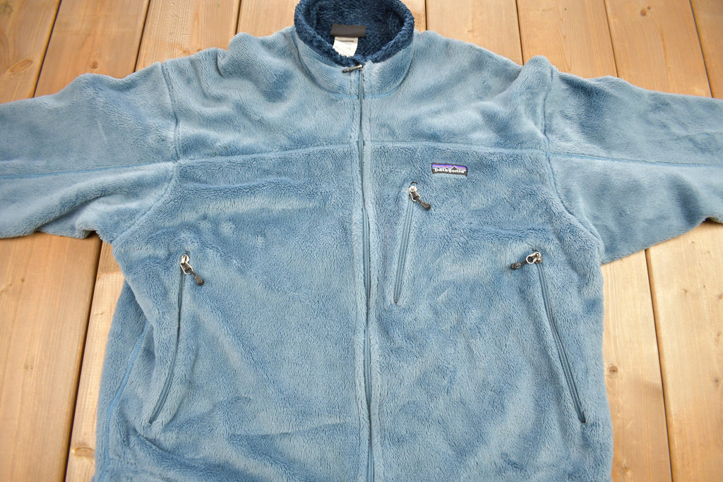 Vintage Patagonia Blue Fleece Zip Up Sweater