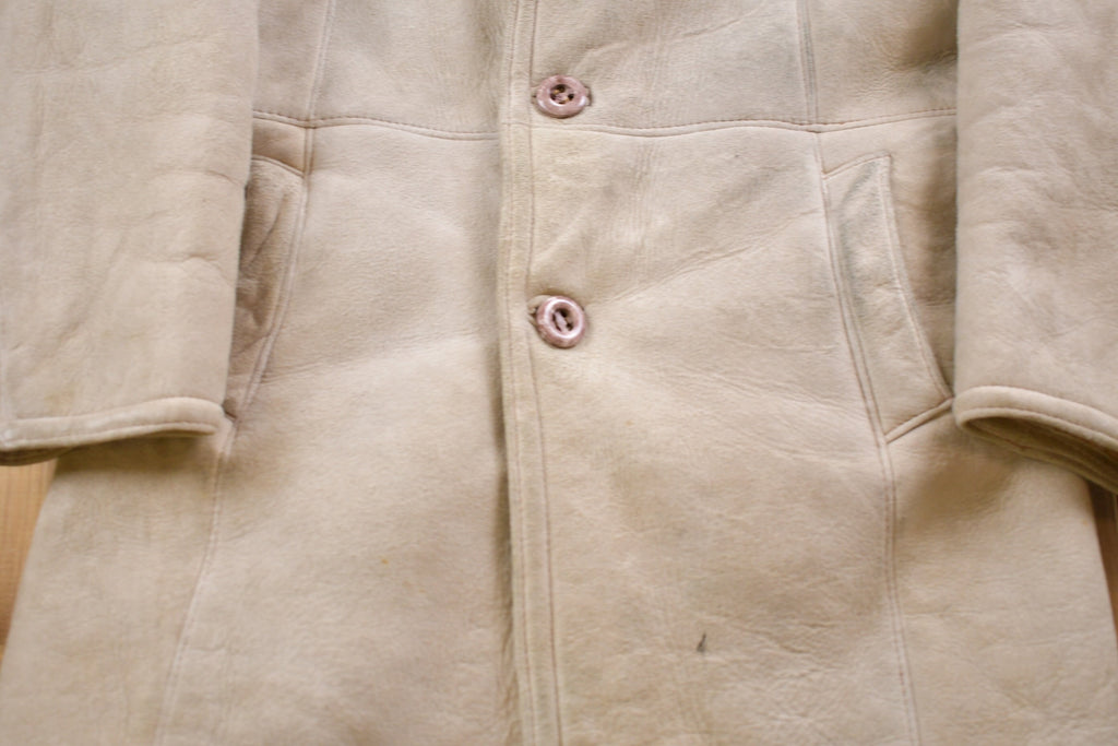 Vintage 1970s Woman's Shearling Leather Coat